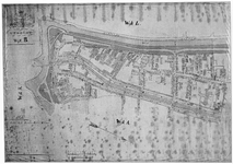 835139 Wijkhuisnummerplattegrond van Wijk B te Utrecht, grofweg omvattend het gebied tussen de Oudegracht / ...